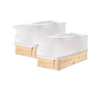 Lawnoval Plant for Protection Cover Non-Woven Frost Shield for Cold Weather 100x40x45cm 150x40x45cm 80x60x40cm 120x80x40cm White