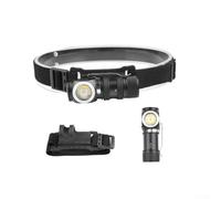 Lawnoval Rechargeable LED Headlamp, 500-600 Lumen Flashlight with Magnetic Tail and Clip, USB-C Charging, 16340 Battery Included, Three Mode Light for Outdoor Use