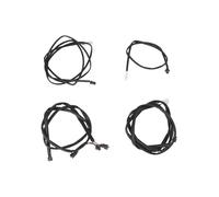 Lawnoval Replacement Wire Kit for Masterbuilt 560/1050 Digital Charcoal Grill, Compatible with MB20040220, MB20040221, MB20041220, Includes Fan, Lid, Hopper Lid, and Ash Door Wires, 4-Pack, Black