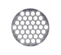 Lawnoval Russian Dumpling Maker, Aluminum Alloy Pelmeni and Ravioli Cutter Wheel for Pastry, 25 x 25 x 2 cm, Silver, Dishwasher