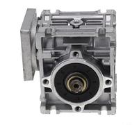 Lawnoval Stainless Steel NMRV030 RV030 Worm Gear Reducer with 14mm Output Shaft Compatible with 23 Stepper Motor Applications(50 ratio 1)