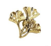 Lawnoval Stunning Flower Design Door Pull for Cabinets and Wardrobes Enhancing Your Space (Antique Gold)