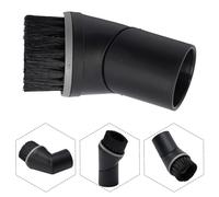 Lawnoval Swivel Dusting Brush Attachment Compatible with S Series Vacuum Cleaners SSP-10 and 07132710, Fits 35 mm Connector Diameter, Black Plastic Construction for Furniture, Dirt and Sawdust Cleanin