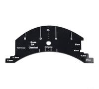 Lawnoval Violin Bridge Template Full Size 4/4, Multi-Functional Luthier for Measuring String Height & Chord Distance, Repair Accessory for Violin Cello Bass(Double Bass 3/4)