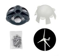 Lawnoval Wind Turbine Hub Cap DIY Kit with Blade Screws and Nuts for Wind Generator Horizontal Turbine Accessories Parts Metal Hub Cover Shaft Diameter 17mm(5)