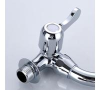 Lawnoval Zinc Alloy Kitchen Wall Mounted Cold Water Purifier Tap with Single Lever Hole Design for Bars Bathrooms and Health-Conscious Homes Silver