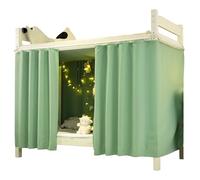Lawnrden 2 Panel Bunk Bed Curtains Blackout Bunk Bed Privacy Curtain with Rope and Hooks for Home Dorm College Students 47x79 inch Green| Bottom Curtain