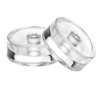 Lawnrden 2Pcs Glass Fermentation Weights 2.8" Easy Grip Handle Glass Fermentation Weight Wide Mouth for Sauerkraut, Kimchi, Pickling| Fermenting Weights