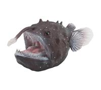 Lawnrden Angler Fish|Ocean Animals Figures, Realistic Angler Fish Model - Plastic Sea Animals Figures for Display, 5.3 Inch Sea Creature Decoration