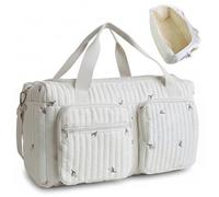 Lawnrden baby duffle bag|Mommy Baby Duffle Bag - Large Capacity Quilted Diaper for Women with Multiple Pockets for Hospital and Weekender Travel Style 1