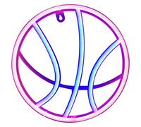 Lawnrden Basketball LED Light, Basketball Neon Light, Wall-mounted Neon Sign LED Dual-power Night, Lamp Room Decor for Bar Club Bedroom, No Battery