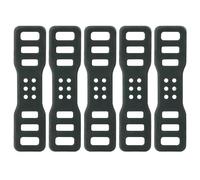 Lawnrden Bicycle Light Silicone Straps, 5Pcs Silicone Strap, Foldable & Thickened Bike Light Mount, Elastic Rubber Straps with Holes for Flashlight, Cell Phones, Speaker Holder