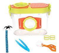 Lawnrden Bug Catcher, Bug Catcher Kit for Kids Educational Butterfly Kit with Magnifying Glass, Tweezer, Collector, Model, Shoulder Strap Outdoor Toys for Kids