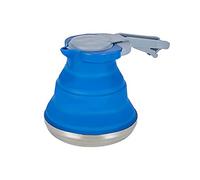 Lawnrden Collapsible Camping Water Kettle, Silicone Folding Kettle 1500ml Portable Foldable Camping Tea Coffee Water Pot Dark Blue