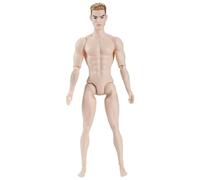 Lawnrden Custom Action Figures, 1/6 Scale Action Figure Multi Jointed Posable Male Muscular Figure Body with Head for Display Doll Collection, White