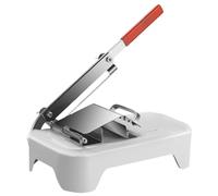 Lawnrden Frozen Meat Slicer - Stainless Steel Manual Cutter With Non-slip Base & Ergonomic Foam Handle for Beef, Mutton Roll, Home Cooking
