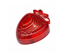 Lawnrden Fruit Slicer Cup,Strawberry Slicer Tool Huller Cutter Egg Divider Fruit Red Stainless Steel Portable Household Kitchen Gadgets