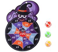Lawnrden Halloween Party Games Foldable Spider Darts Board with 3 Sticky Balls & Hook Trunk or Treat Halloween Games for Kids Adults Party Supplies, 5Pcs/Set