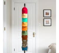Lawnrden Hat Rack for Door, Adjustable Over the Door Hat Organizer, 20 Clips Holds Up to 20-40 Caps, Space-saving Hanger, Portable Cap Racks for Baseball Caps, Ball Cap, Ball Rack