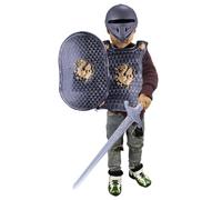 Lawnrden Kids Knight Armor Costume Set, Knight Costume Kids 4Pcs/Set Dragon Pattern Medieval Armor Includes Helmet, Shield, Sword, and, Dress Up Costumes for Role Play, Cosplay, Halloween