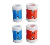Lawnrden Knit Row Counter Replacement Plastic Crochet Practical Knitting Assistant Tools Combi Pack Sizes Red and Blue 4PCS |Knit Counters Blue Red