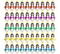 Lawnrden Little Jesus Figures, Mini Jesus Figurines in Bulk 50 Pack, Little Figures Soft Rubber, Tiny for Easter Decorations and Religious