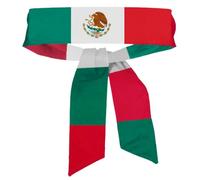 Lawnrden Mexican Flag Bandana, 41.3" Sweat-Absorbent Breathable Mexico Bandana, Eleastic Non-Slip Mexican Headband for men Soccer, Tennis, Workout, Costume| American
