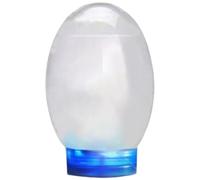 Lawnrden Mini Fish Tank, Mini Aquarium Desktop Closed Clear Biosphere Ecosystem with LED Light & Branches & Shells Plastic Battery Powered Small Fish Tank for Home Office