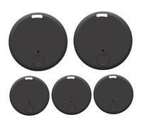 Lawnrden Pet Trackers for Dogs, 5Pcs GPS Trackers, Anti-Lost Round Key Finder Plastic Tracking Device for Children, Dogs, Pets, Cats, Wallet, Keychain, Luggage, Alarm Reminder