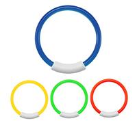 Lawnrden Pool Diving Toys Underwater Diving Ring Swimming Pool Sinking Toy for Game Swim Training 4PCS Round Shape| kids rings