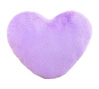 Lawnrden Purple Heart Pillow 18.1x14.2 Fluffy Heart Pillow Stuffed Purple Bedroom Decor for Bed Couch Home Indoor