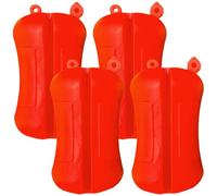 Lawnrden Silicone Fishing Rod Holder Straps, 4Pcs Fishing Rod Clips, Portable Multifunctional Silicone Holder, Lightweight Pole Fixed Ball Wear Resistant Fastener Binding Clip