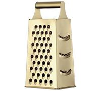 Lawnrden Stainless Steel Cheese Grater with Handle, 4 Sided Box Grater for Kitchen, Ginger Dishwasher Safe, Fruit and Vegetables Slicer, Cheese for Potato, Chocolate, Parmesan, Ginger