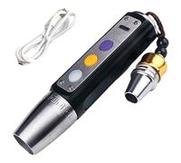 Lawnrden Ultra Violet Flashlights|Ultra Violet Flashlights, 365nm Gemstone Flashlight, 3-Light Source Uv Flashlight Rechargeable with Stepless Dimming for Rocks & Minerals - Black