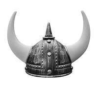 Lawnrden Viking Hat, Viking Helmet With Horns For Adult, Plastic Norse Barbarian Warrior Hat Medieval Costume, Halloween