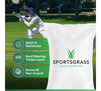 Lawns Direct™ Sportsgrass™ 20Kg Professional Multi-Purpose Grass Seed Designed For Cricket Outfields And Wicket Areas Covers 800M2