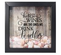 Lawrence 10x10 Black Shadow Box Wine Cork Holder