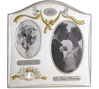 Lawrence 590143 Satin Silver & Brass Plated 2 Opening Picture Frame