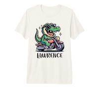 Lawrence Alligator Motorcycle Design for Boys Name Lawrence Premium T-Shirt