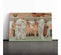 Lawrence Alma-Tadema A Quartet Canvas Print | Gallery Wrapped 30mm Frame Wall Art | 20x14 inches | Ready to Hang | Modern Picture | Living Room Bedroom Lounge Office