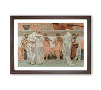 Lawrence Alma-Tadema A Quartet Framed Print | A2 Walnut Framed Wall Art | Ready to Hang | Modern Nature Picture | Living Room Bedroom Lounge Office