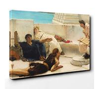 Lawrence Alma-Tadema A Reading from Homer Canvas Print | Gallery Wrapped 30mm Frame Wall Art | 30x20 inches | Ready to Hang | Modern Picture | Living Room Bedroom Lounge Office