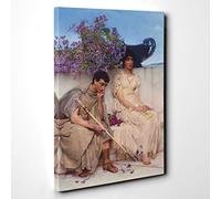 Lawrence Alma-Tadema an Eloquent Silence Canvas Print | Gallery Wrapped 30mm Frame Wall Art | 30x20 inches | Ready to Hang | Modern Picture | Living Room Bedroom Lounge Office
