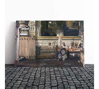 Lawrence Alma-Tadema Ancient Egypt Canvas Print | Gallery Wrapped 30mm Frame Wall Art | 20x14 inches | Ready to Hang | Modern Picture | Living Room Bedroom Lounge Office