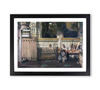 Lawrence Alma Tadema Ancient Egypt Classic Painting Framed Print | A2 Black Framed Wall Art | Ready to Hang | Classic Historical Picture | Living Room Bedroom Lounge Office