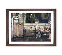 Lawrence Alma Tadema Ancient Egypt Classic Painting Framed Print | A4 Walnut Framed Wall Art | Ready to Hang | Classic Historical Picture | Living Room Bedroom Lounge Office