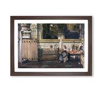 Lawrence Alma-Tadema Ancient Egypt Framed Print | A2 Walnut Framed Wall Art | Ready to Hang | Modern Nature Picture | Living Room Bedroom Lounge Office