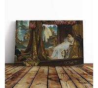 Lawrence Alma-Tadema Anthony and Cleopatra Canvas Print | Gallery Wrapped 30mm Frame Wall Art | 30x20 inches | Ready to Hang | Modern Picture | Living Room Bedroom Lounge Office