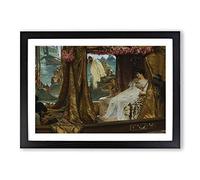 Lawrence Alma-Tadema Anthony and Cleopatra Framed Print | A2 Black Framed Wall Art | Ready to Hang | Modern Nature Picture | Living Room Bedroom Lounge Office