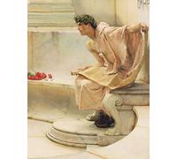 Lawrence Alma-Tadema LARGE Notebook #15: Notebook College Ruled to Write in 8.5x11" LARGE 100 Lined Pages - A Reading from Homer - Cool Artist Gifts